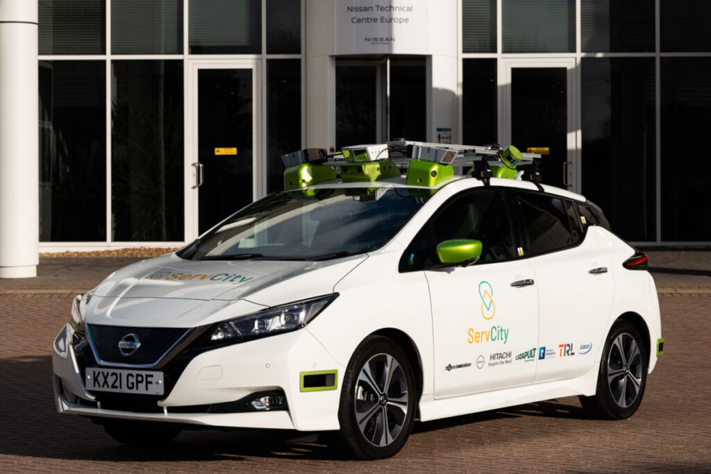 Un Nissan LEAF desarrolla las posibilidades de la movilidad autónoma en Londres