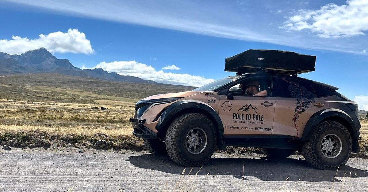 Expedición Pole to Pole: el Nissan Ariya supera los 20.000 kilómetros en un desafío extremo